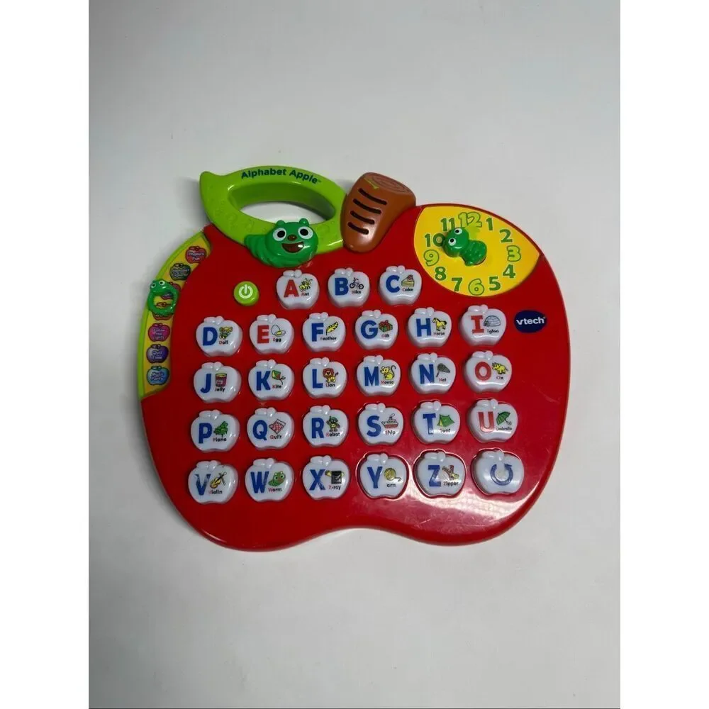 VTECH LIGHT UP ALPHABET RED APPLE LETTERS SOUNDS LIGHTS MUSIC ABC LEARNING TOY